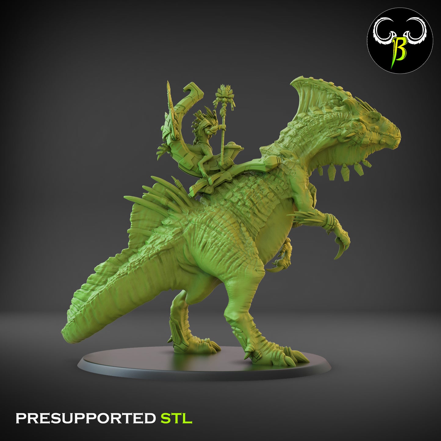 CB Nebuladon - Lizardman Mage - Dinosaur Mount