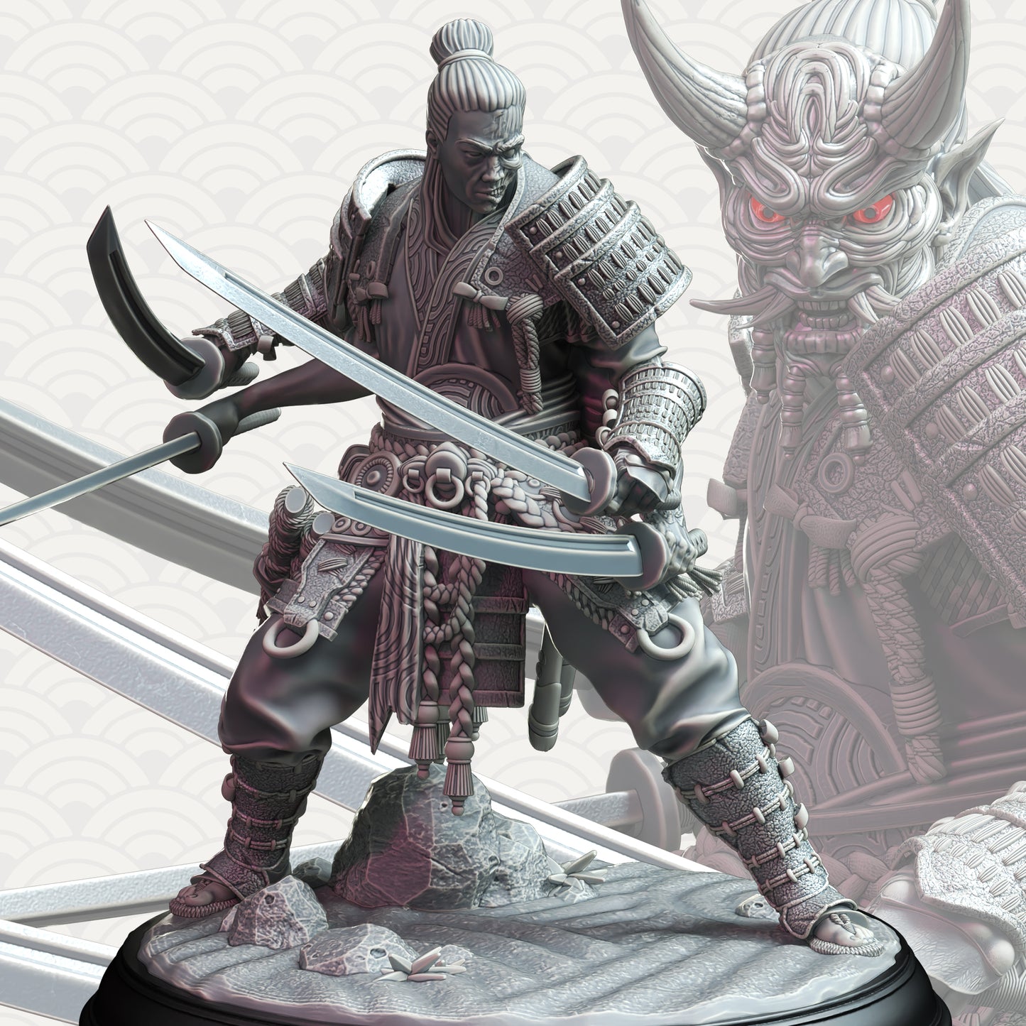 Oni - four armed demon - Owaranai