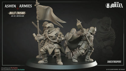 Ashen Armies: Sanctified Legion - Shocktrooper 4 - Sword Grenade Guy