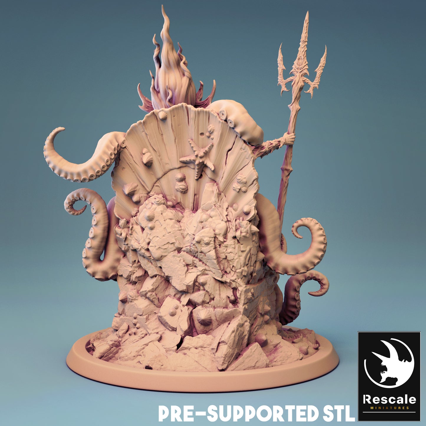 Octopus Merefolk warrior - Queen
