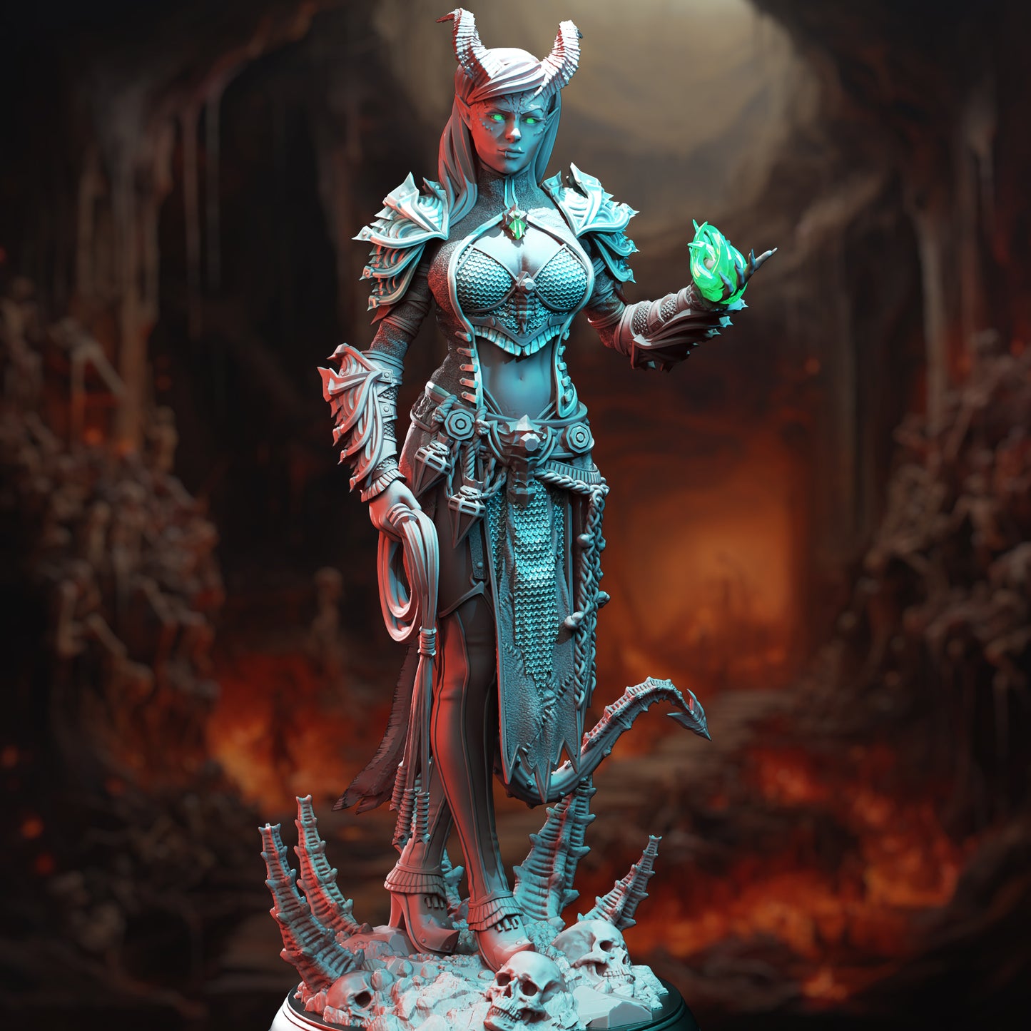Female Tiefling Warlock - Skardi