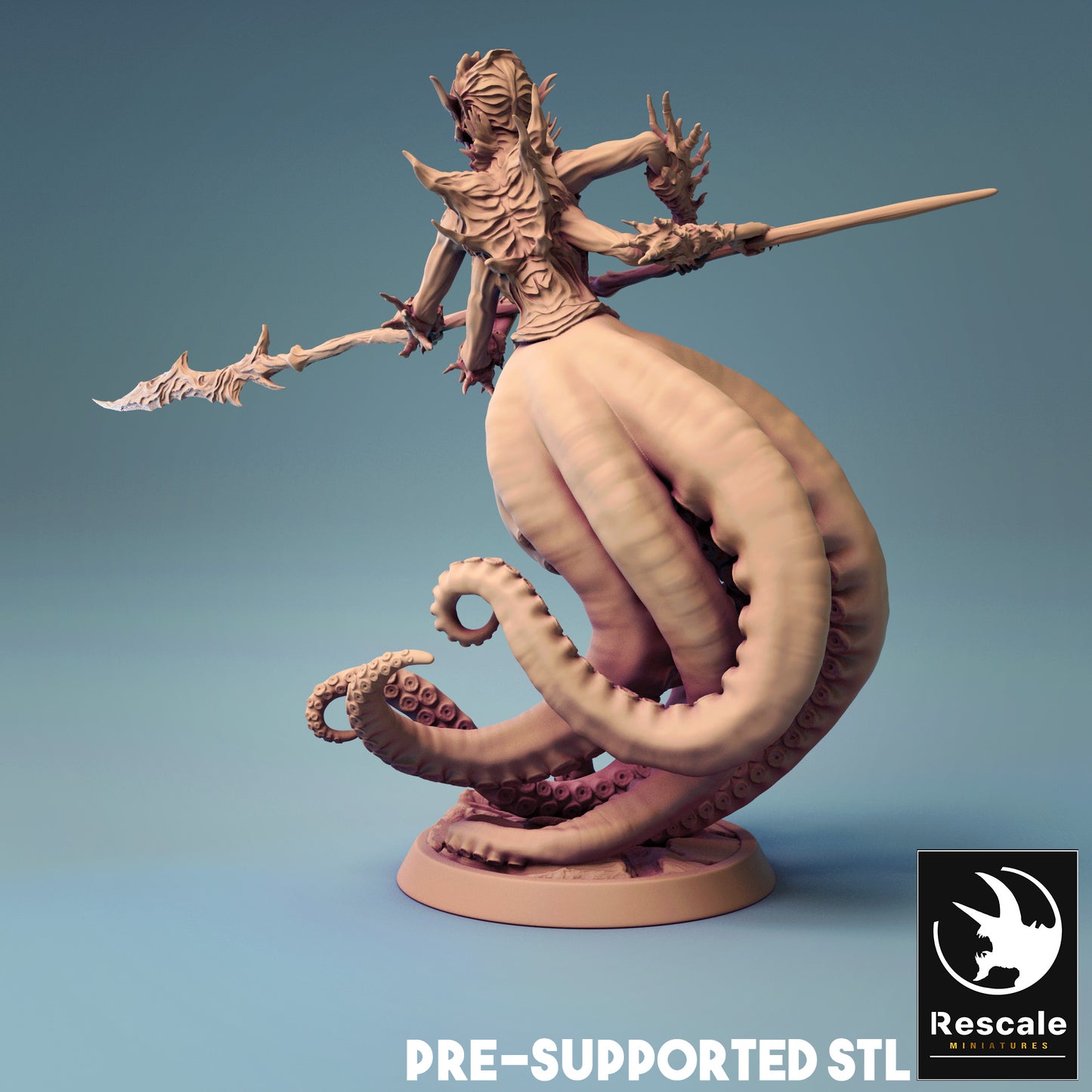 Octopus Merefolk warrior - Spear