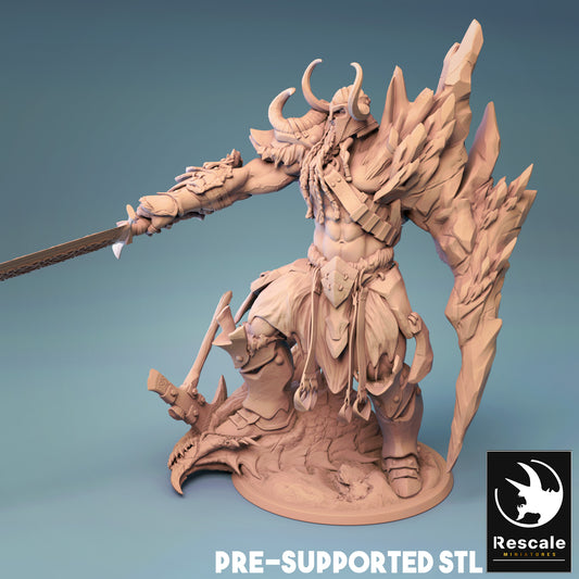 Storm Giant Barbarian - Warrior - Stance - Jotun