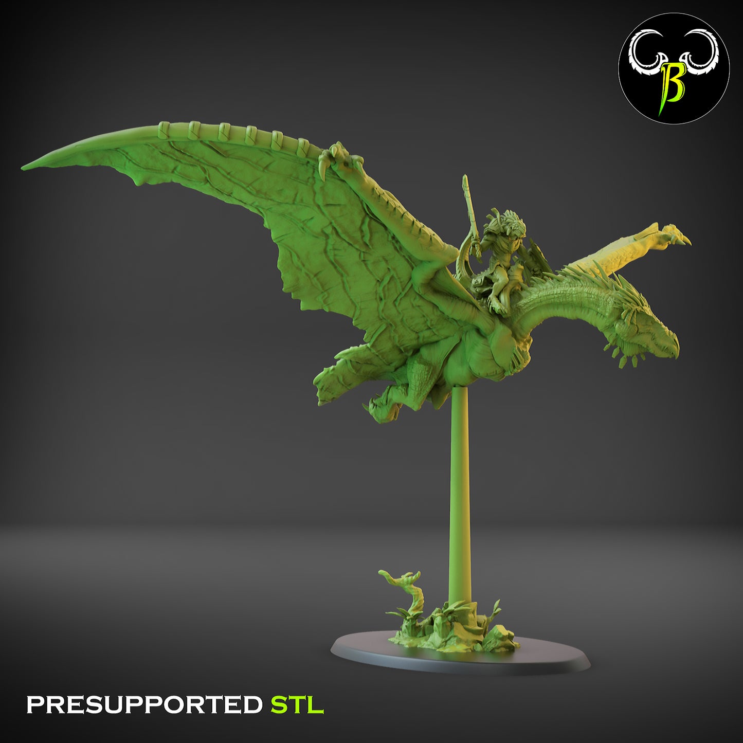 CB Pterodactyl Rider - Lizard man - Sauranid (B)