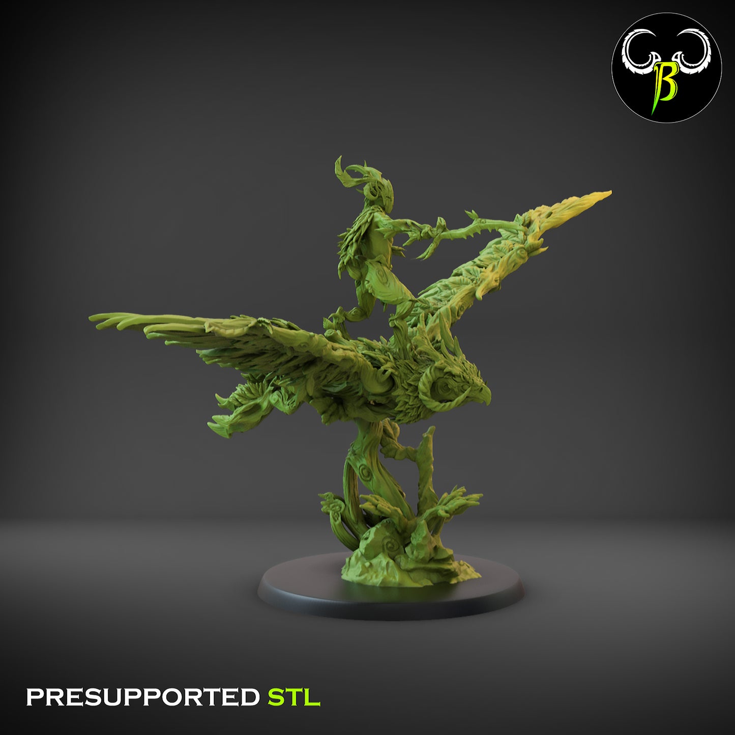 CB The Fae Wilds - Dryad Satyr Wind Rider Warrior - Sword and Shield