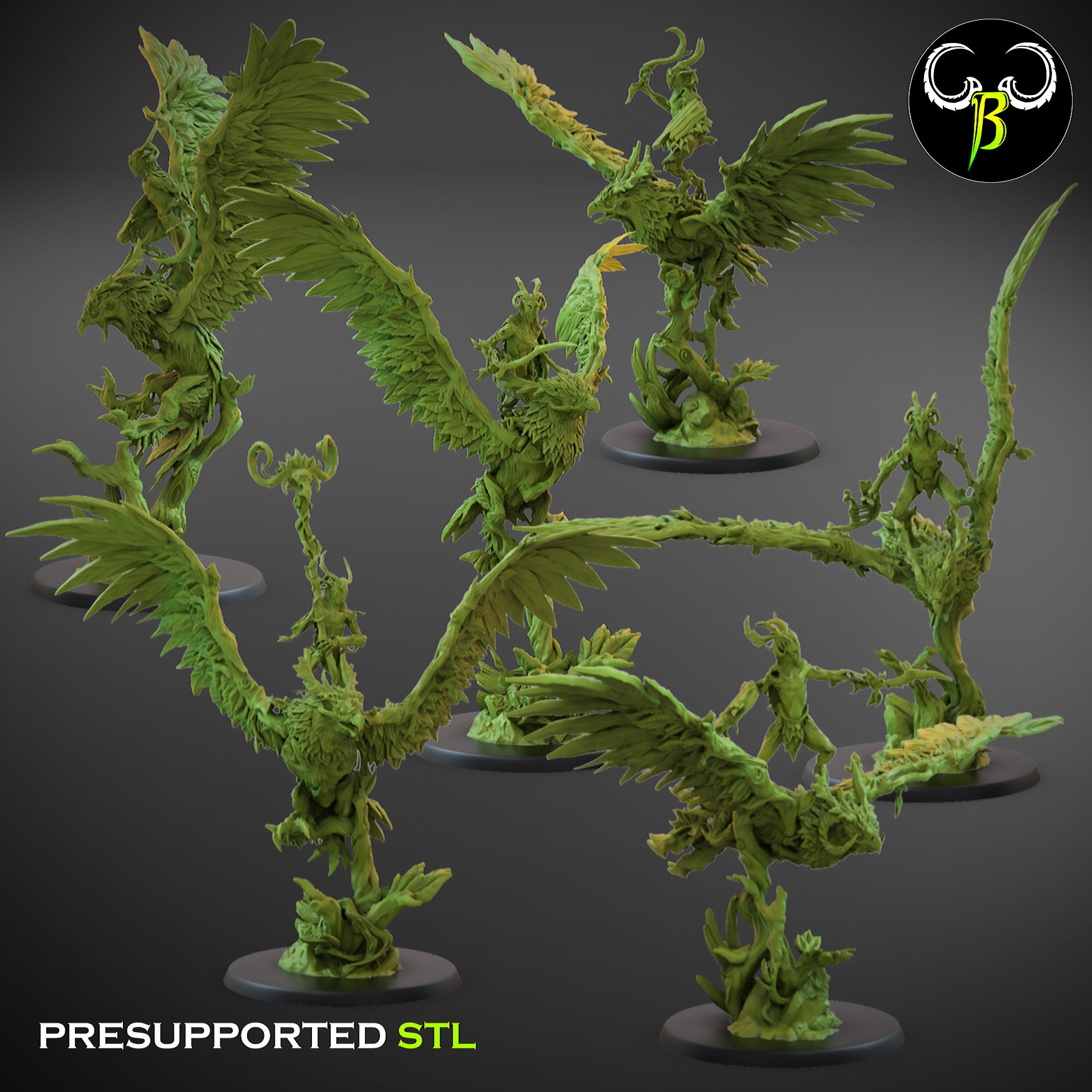 Dryad Satyr Wind Rider: Shield Bundle 6 pack – Resin Reborne