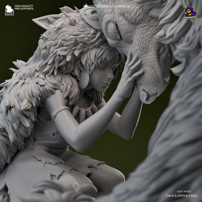 Princess Mononoke & Wolf